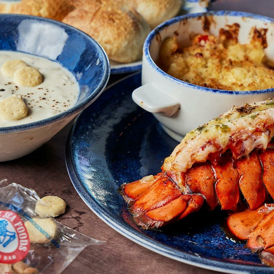 Foods Legal Sea Foods Soups & Chowders | Lobster Tail + Lobster Mac & Cheese + Clam Chowder For 4