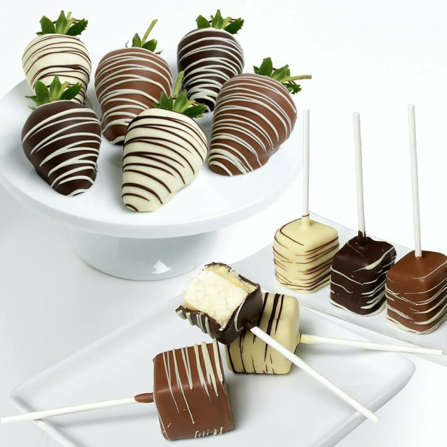 Foods The Chocolate Covered Co. Fruits | Belgian Chocolate Covered Berries & Cheesecake Pops