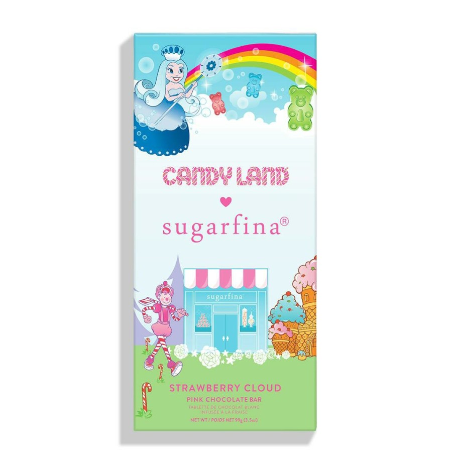 Foods Sugarfina Chocolate | Candy Land X Sugarfina Strawberry Pink Cloud Chocolate Bar