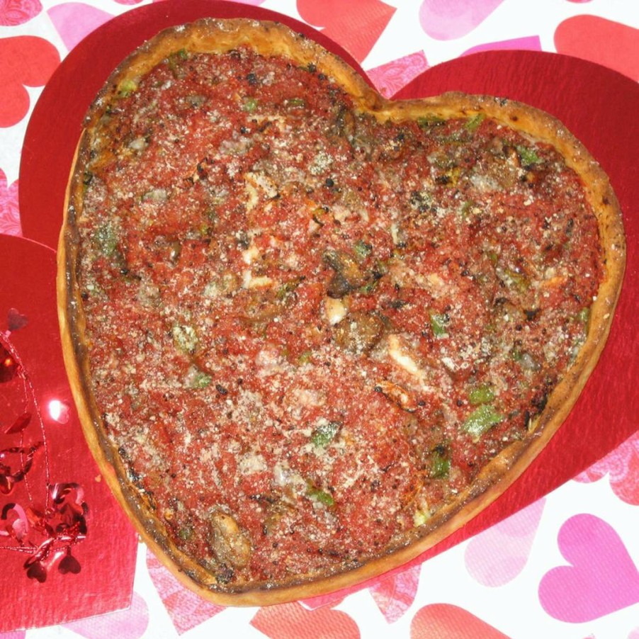 Foods My Pi Pizza Chicago Deep Dish Pizza | Vegan Heart-Shaped Deep Dish Pizza - 2 Pack