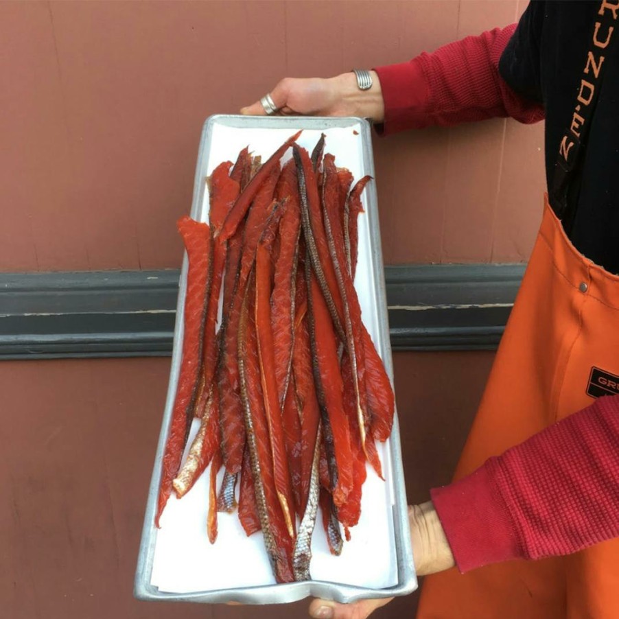 Foods Pike Place Fish Market Fish | Salmon Jerky - Alderwood, Wild, Alaska, 1Lb