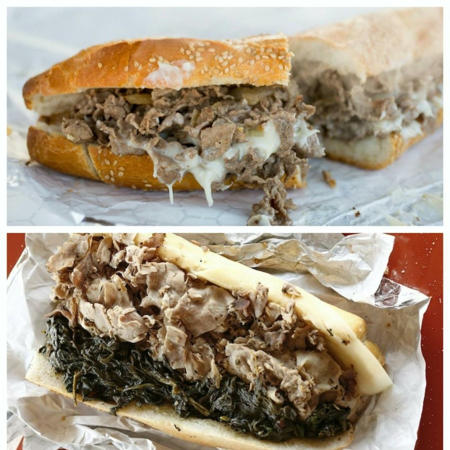 Foods John's Roast Pork Iconic Sandwiches | Ultimate Philly Cheesesteak And Roast Pork Sandwich Kit - Mixed 8 Pack