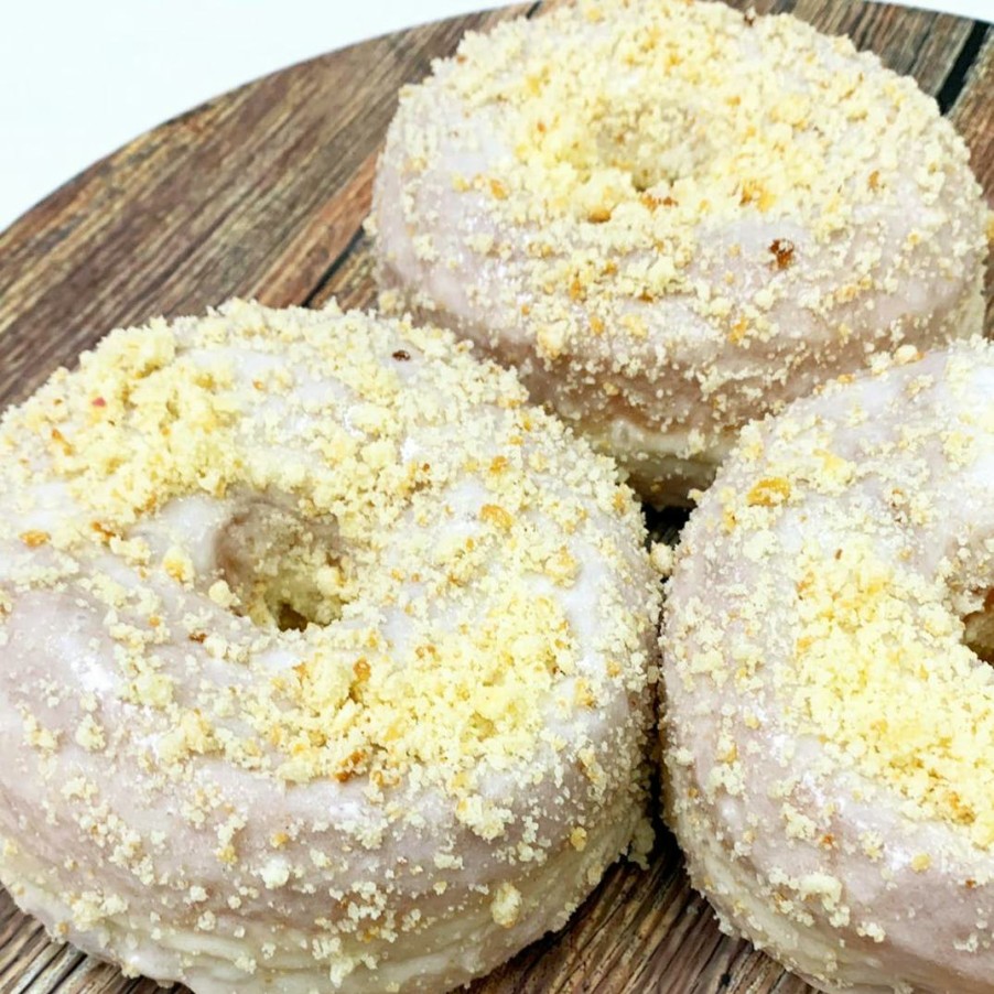 Foods Dough Doughnuts Doughnuts | Vanilla Glazed Doughnuts With Vanilla Crumbs - 6 Pack