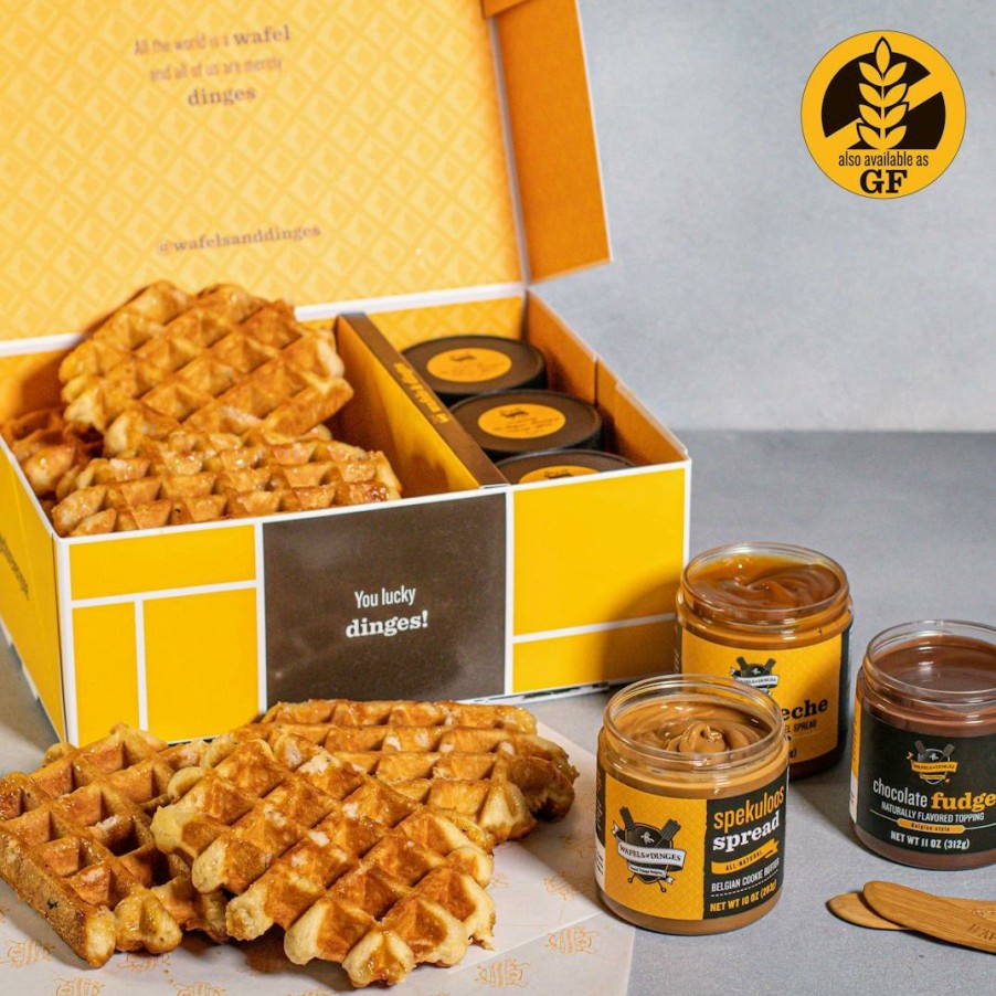 Foods Wafels & Dinges Pastries | Belgian Liege Wafels & Spreads - 8 Pack