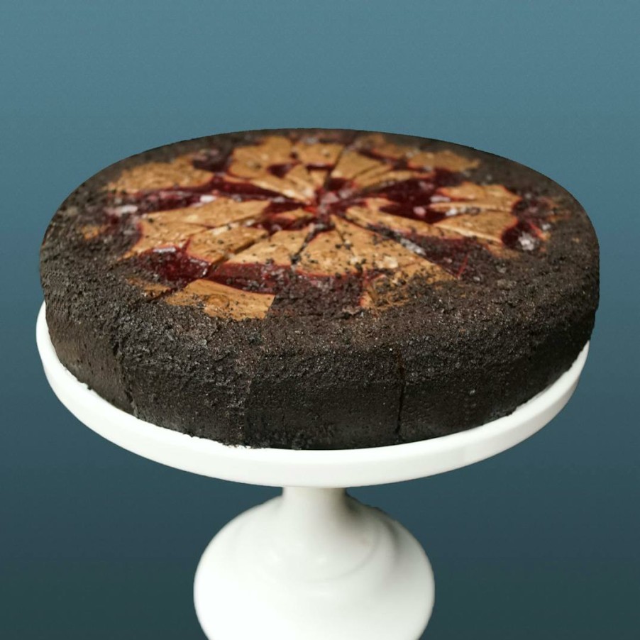 Foods The Nuns of New Skete Cheesecakes | Raspberry Chocolate Cheesecake - 9"