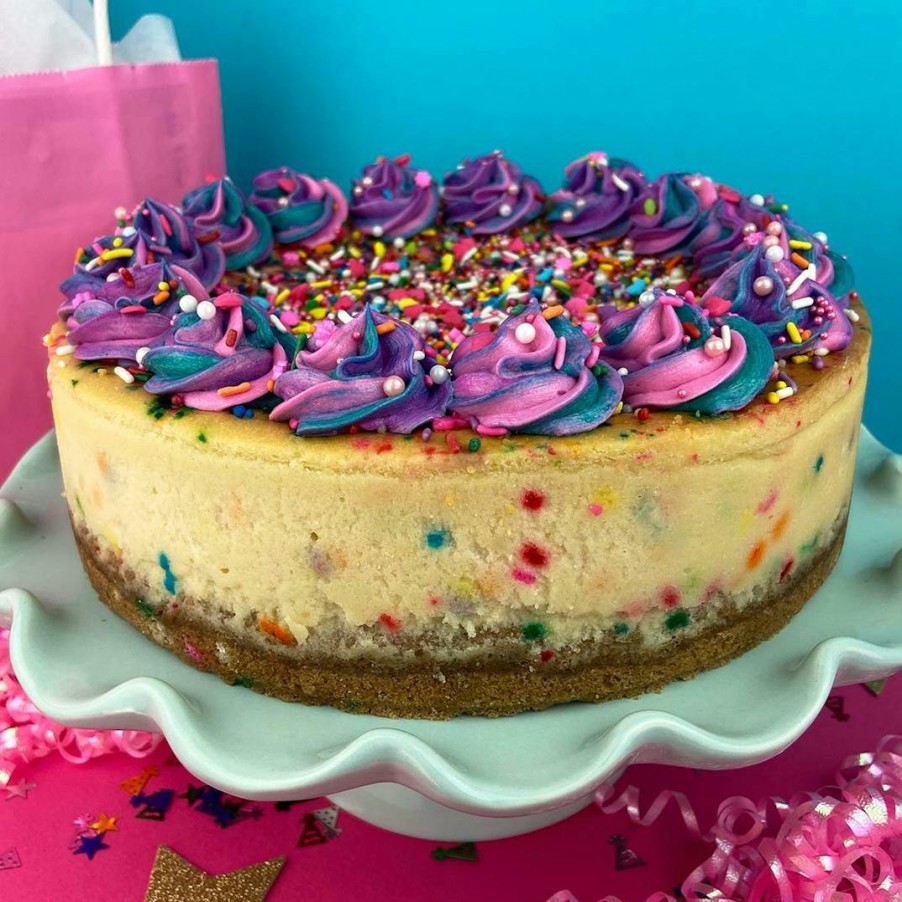 Foods East Side Cheesecakes Cheesecakes | Fairy Godmother Confetti Birthday Cheesecake