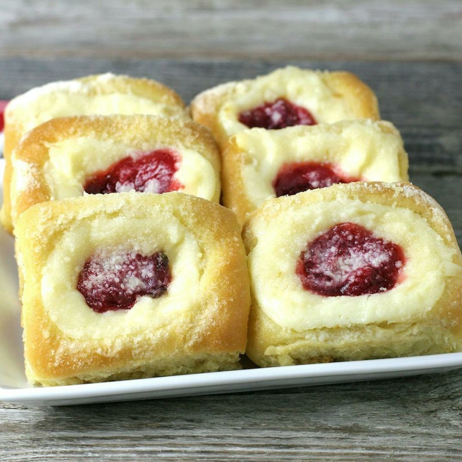 Foods Weikel's Bakery Doughnuts | Strawberry Cream Kolaches