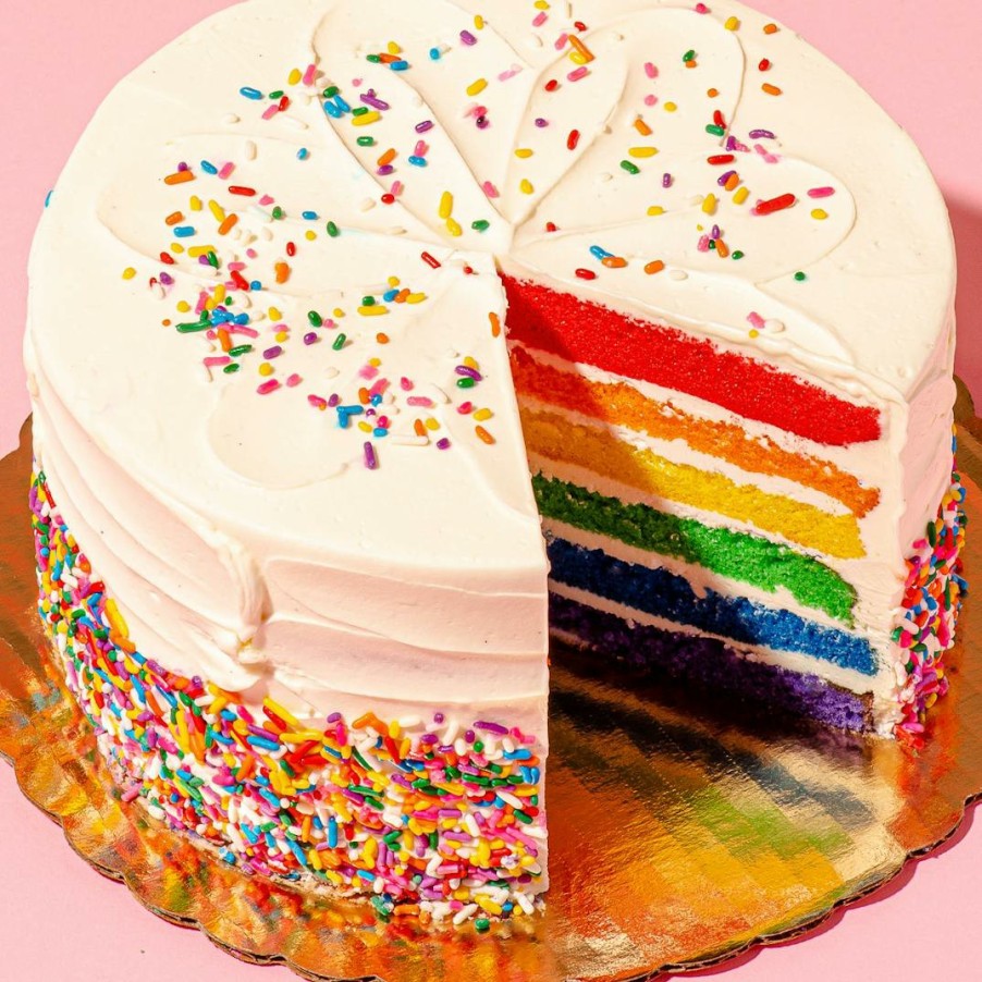 Foods The Goddess and Grocer Cakes | Rainbow Cake - 8"