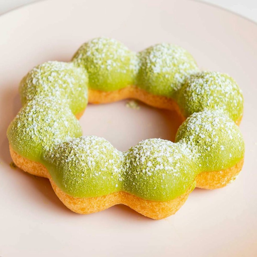 Foods Mochi Mochi Donut Doughnuts | Matcha Green Tea Mochi Donuts - 12 Pack