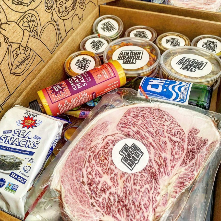 Foods Chris Oh’s Korean BBQ Kit Steaks | Wagyu Korean Bbq Kit For 2