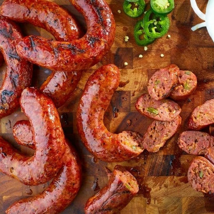 Foods Pecan Lodge Sausages | Jalapeno Cheddar Sausage - 10 Pack