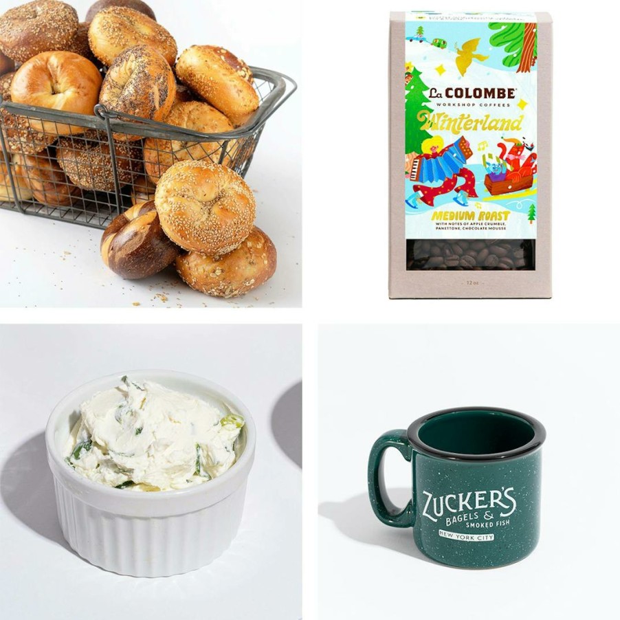 Foods Zucker's Bagels and Smoked Fish Cheese | Bagels & Brews Zucker'S X La Colombe Coffee Set