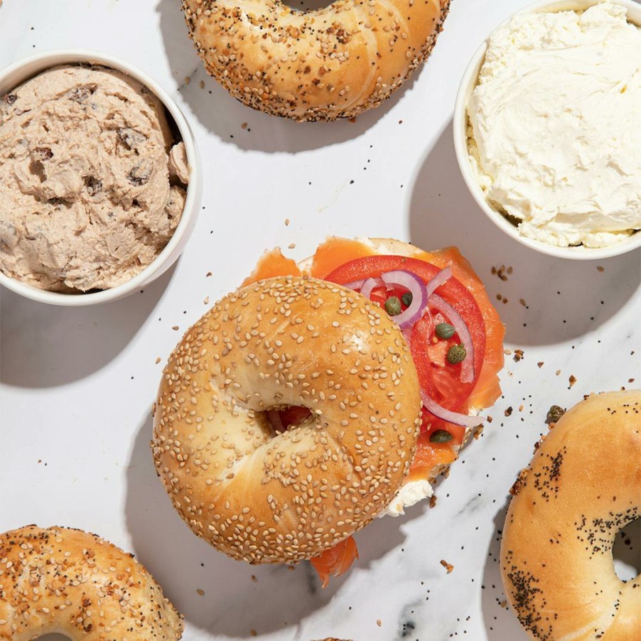 Foods Zucker's Bagels and Smoked Fish Cheese | Bagels & Brews Zucker'S X La Colombe Coffee Set