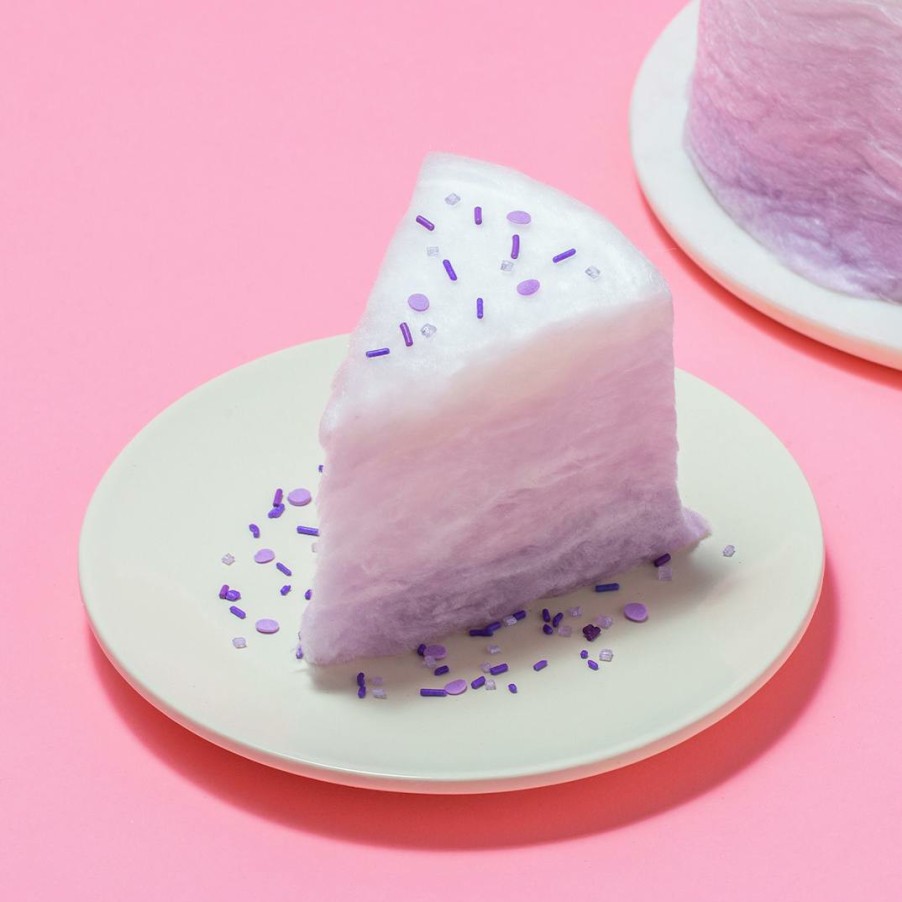 Foods Floof Cotton Candy Cakes Cakes | Purple Ombre Cotton Candy Floof Cake