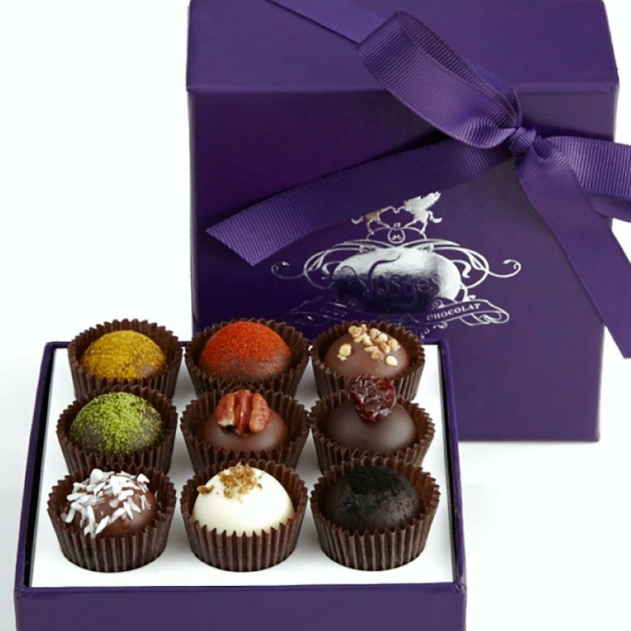 Foods Vosges Haut-Chocolat Chocolate | Exotic Truffle Collection - 9 Pieces