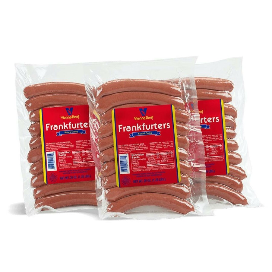 Foods Vienna Beef Hot Dogs Hot Dogs | Natural Casing Hot Dog Pack - 30 Pack