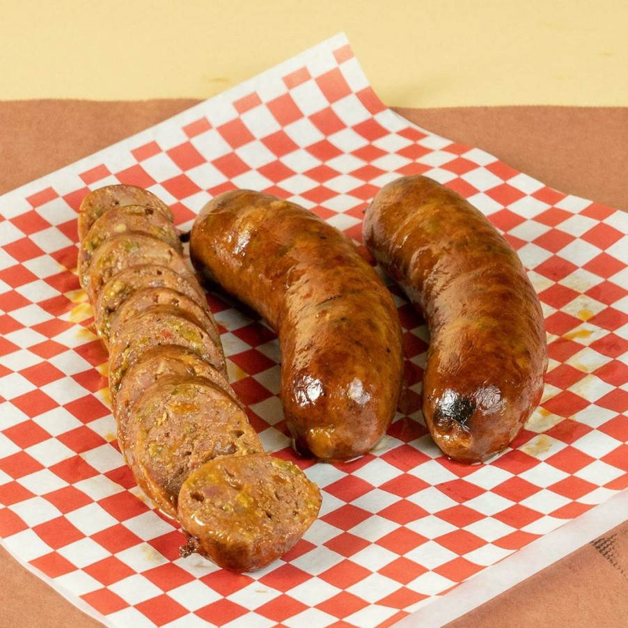 Foods Soulbelly BBQ Sausages | Pork Chili Cheddar Sausage - 6 Pack