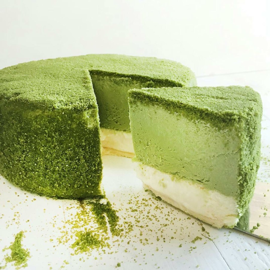 Foods Keki Modern Cakes Cheesecakes | Fancy Green Tea Cheesecake