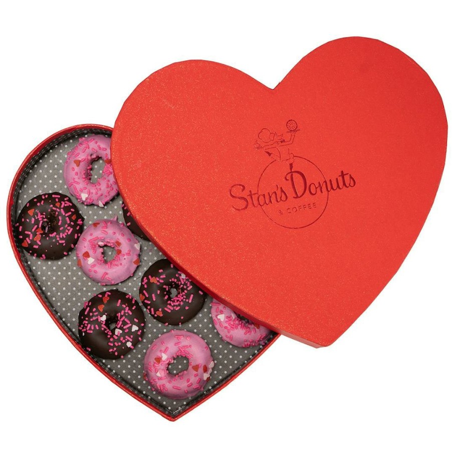 Foods Stan's Donuts Doughnuts | Valentine'S Day Mini Donut Combo - 12 Pack