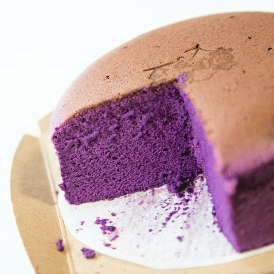 Foods Keki Modern Cakes Cheesecakes | Bouncy Ube Japanese Cheesecake