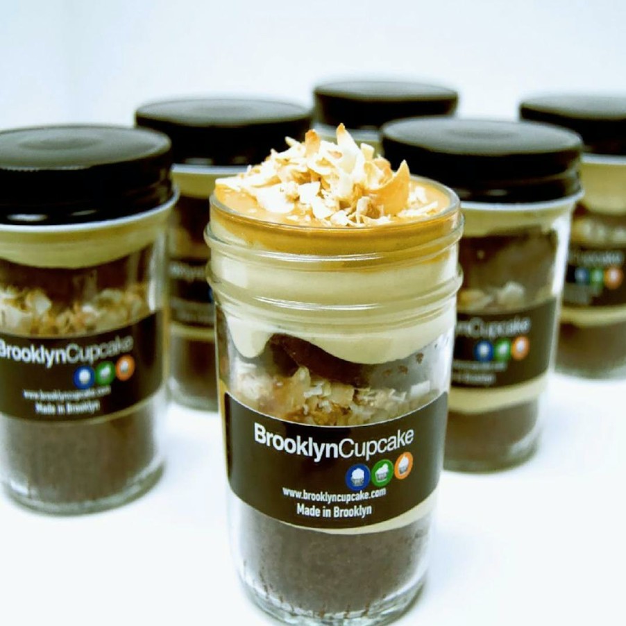 Foods Brooklyn Cupcake Cupcakes | Samoa Cupcake Jars - 6 Pack