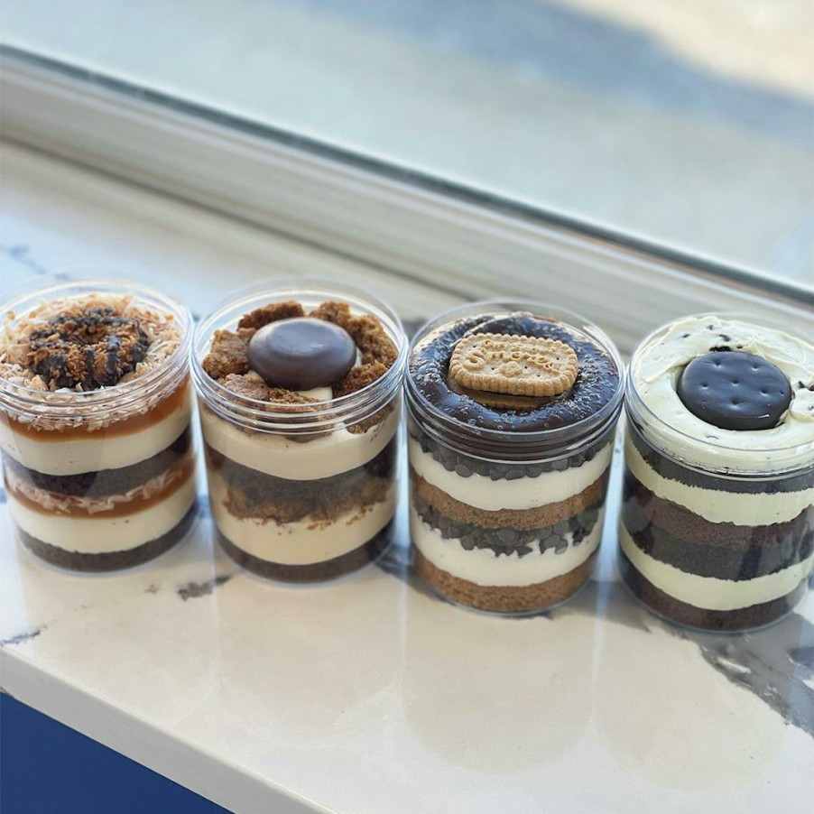 Foods The Cheesecake Girl Cake Jars | Girl Scout Cookie Cheesecake Jar - 4 Pack