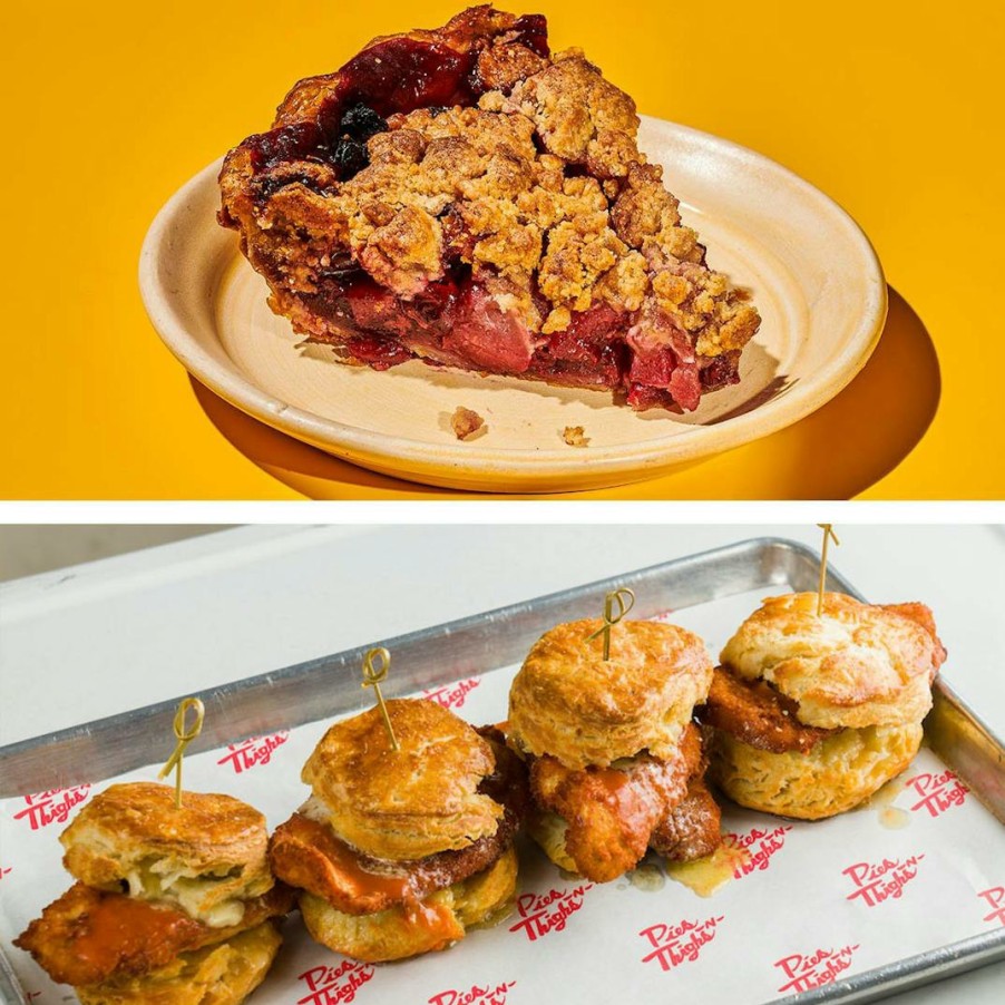 Foods Pies 'n' Thighs Sandwich Kits | Pies 'N' Thighs Sour Cherry Pear Pie + Chicken Biscuit Kit