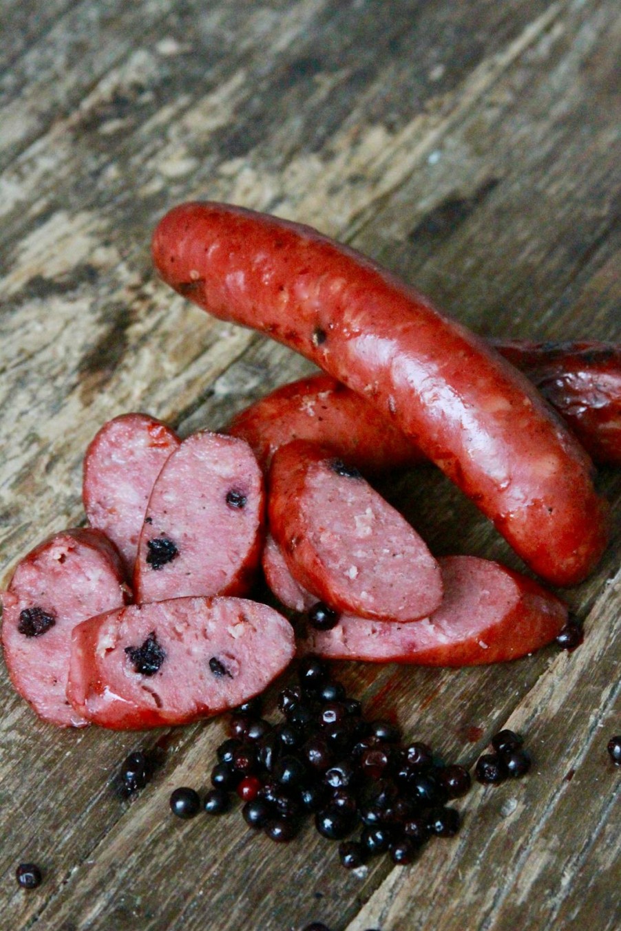 Foods Bovine & Swine Sausages | Bison Huckleberry Sausage - 16 Pack