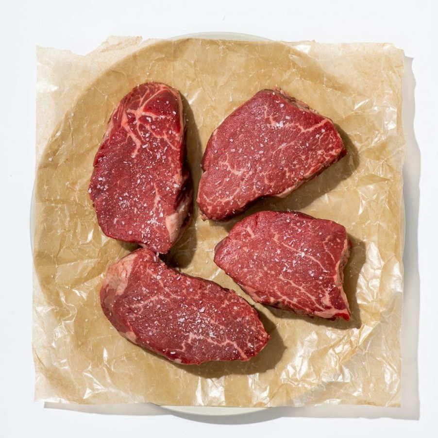 Foods Flannery Beef Steaks | Usda Choice Filet Mignon Gift Box - 4 Pack